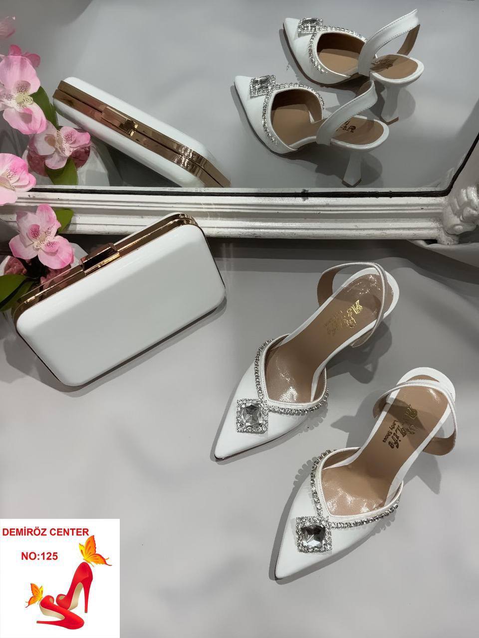 Riley women heel and bag set