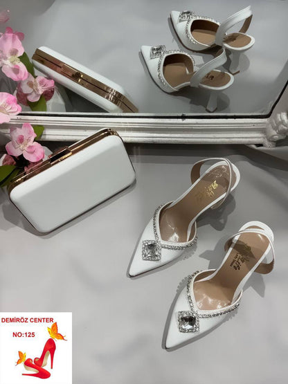 Riley women heel and bag set