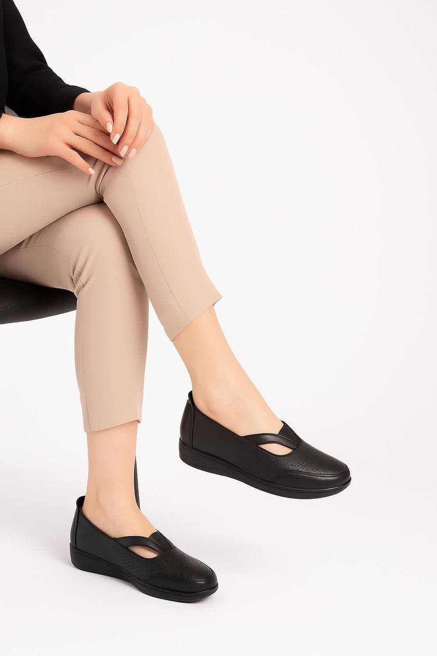 Leyla real leather original orthopaedic women shoes