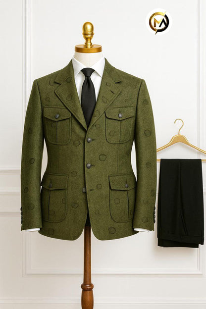 Toxin three button men suit