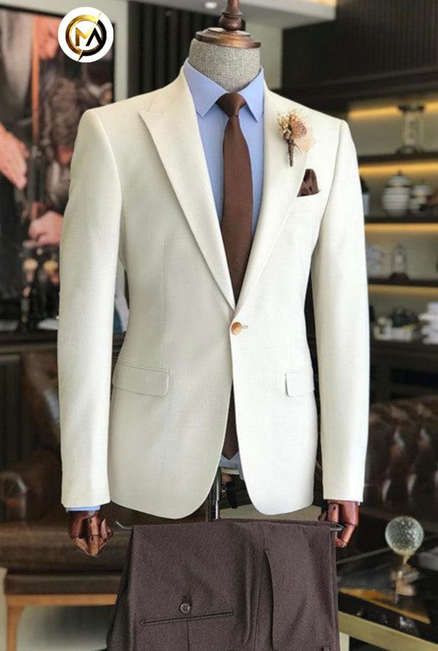 Escobar single button men suit