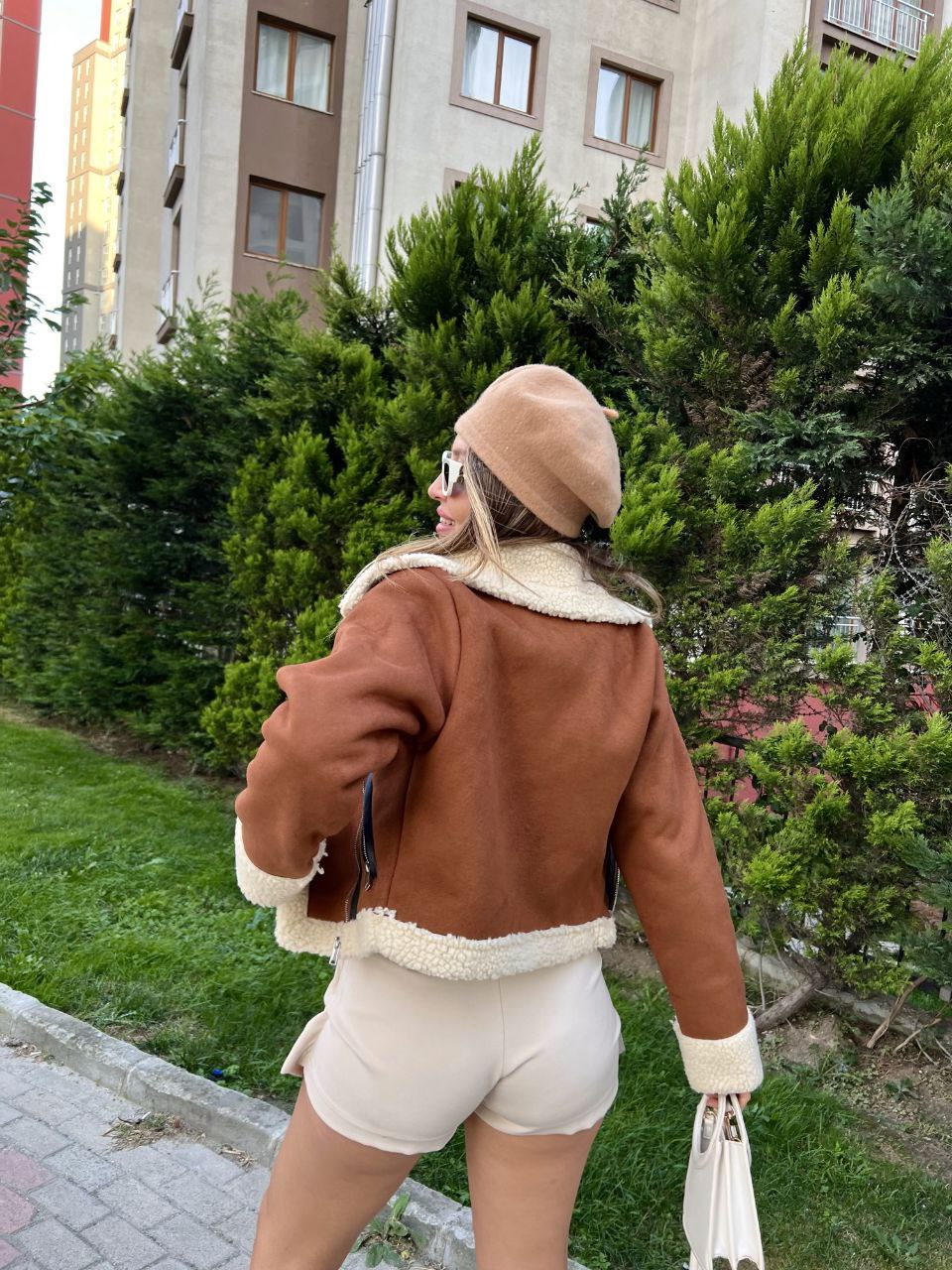 Women's Lambskin Leather Cropped Biker Jackets