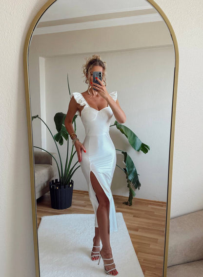 Serena long slit classic women dress