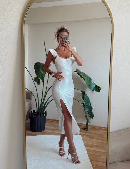 Serena long slit classic women dress