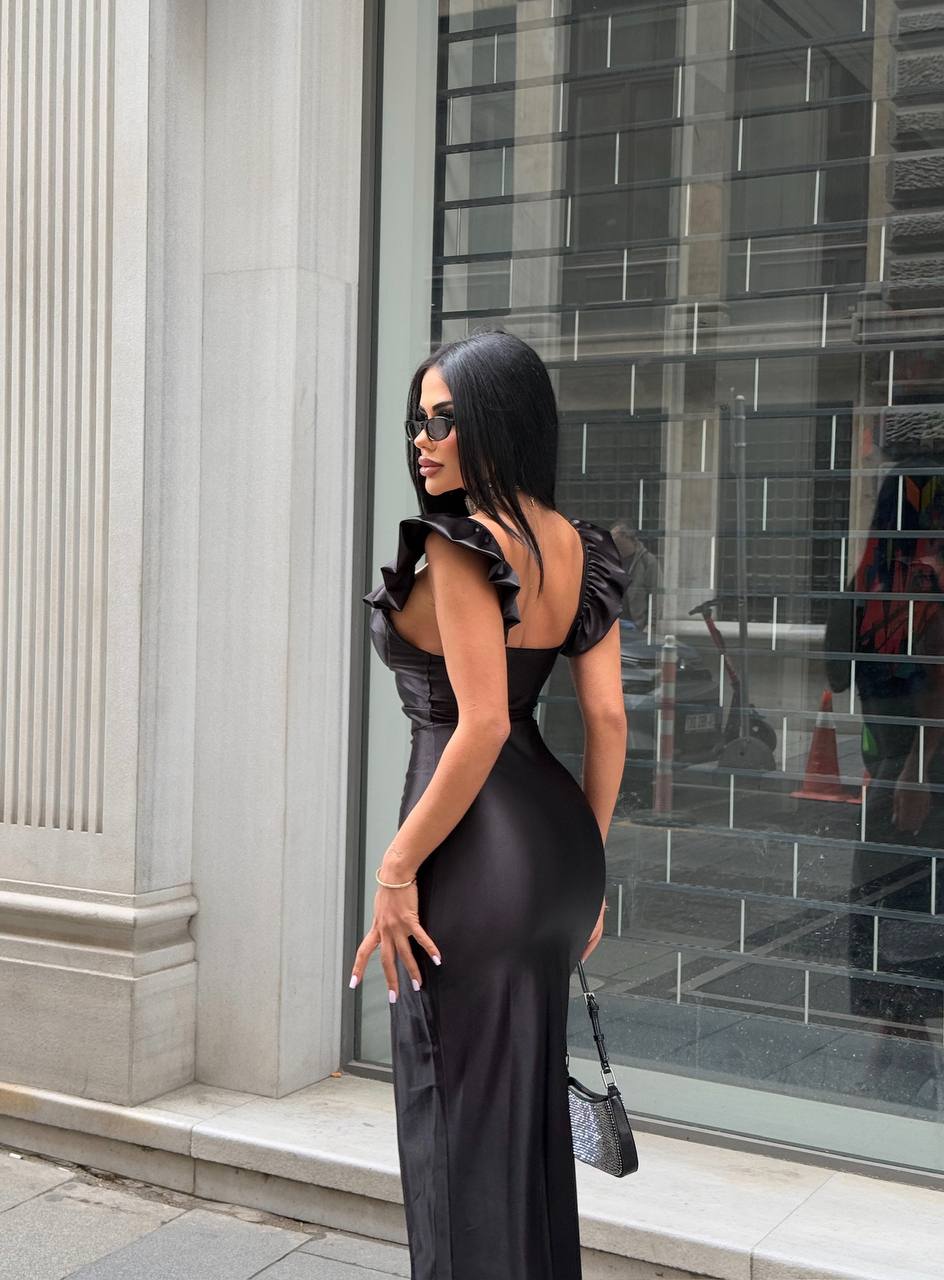 Serena long slit classic women dress