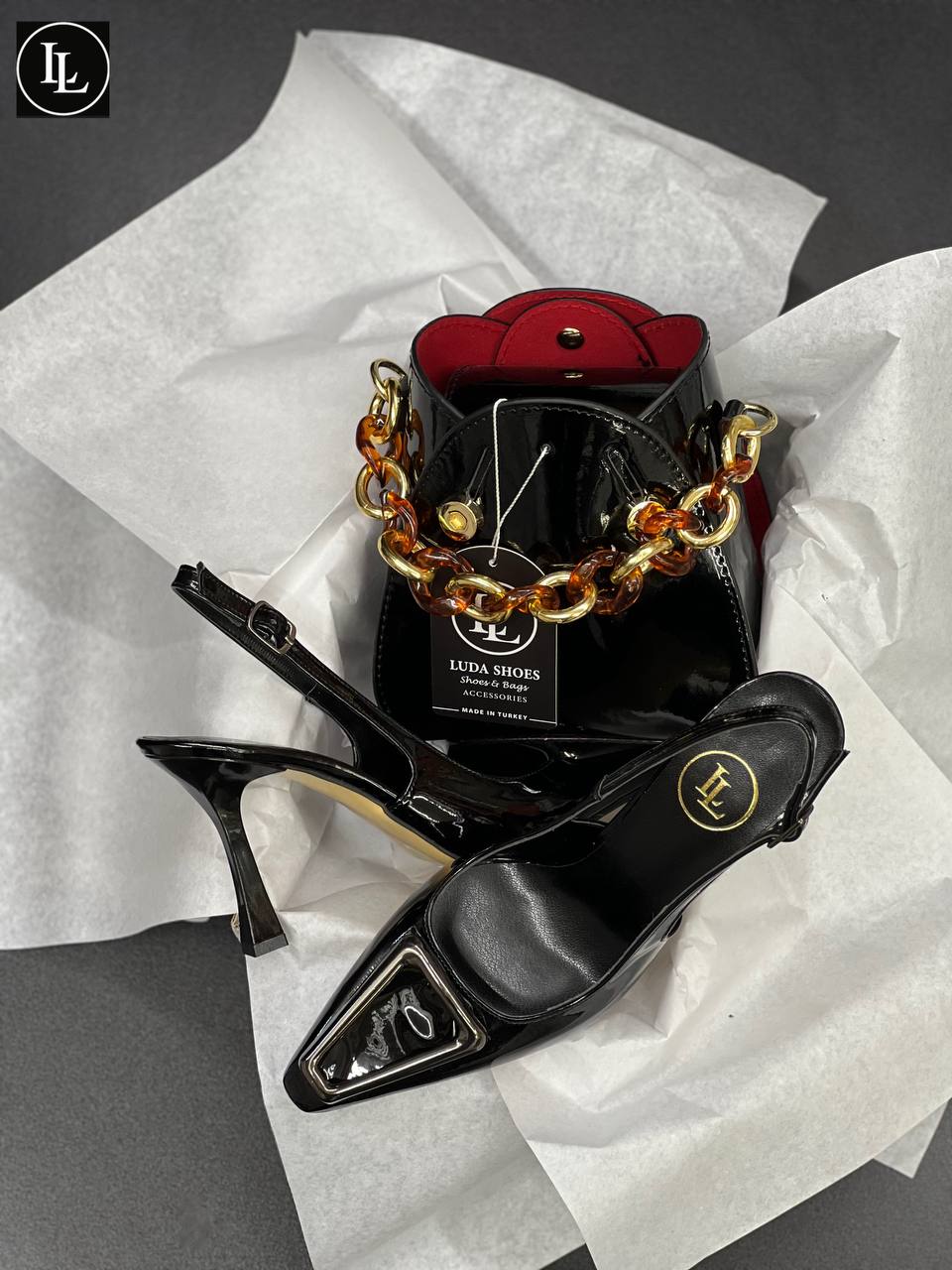 Wifey classic heel and bag set