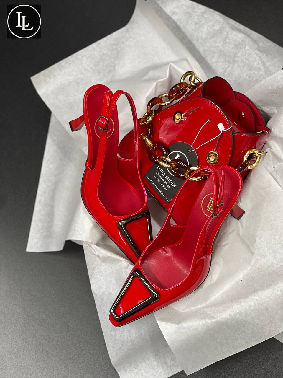 Wifey classic heel and bag set