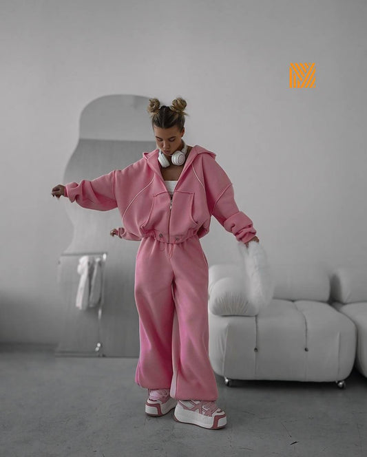 Morey sweater pant and jumper two piece women wear