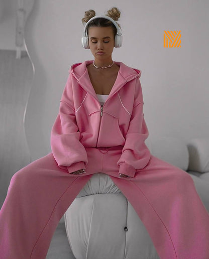 Morey sweater pant and jumper two piece women wear