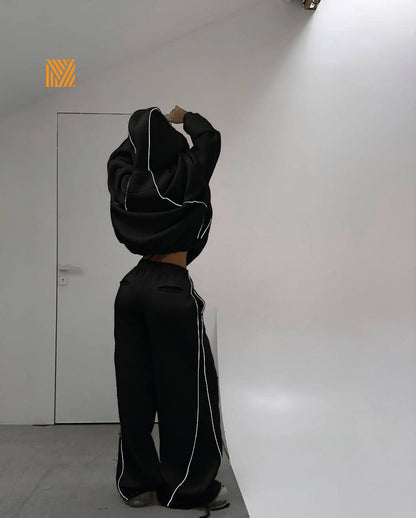 Morey sweater pant and jumper two piece women wear