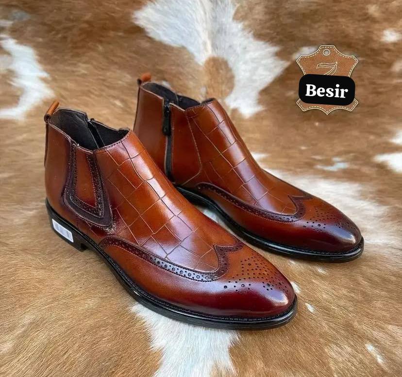 Baltazar handmade vintage croc men vintage boots