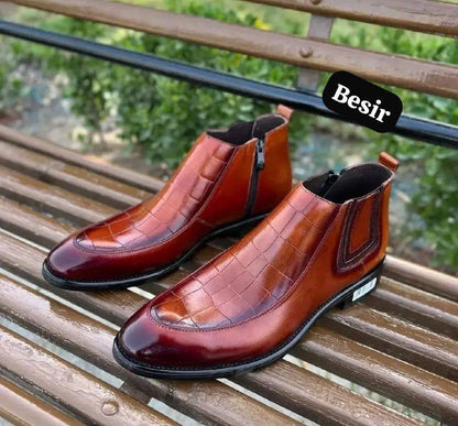 Baltazar handmade vintage croc men vintage boots