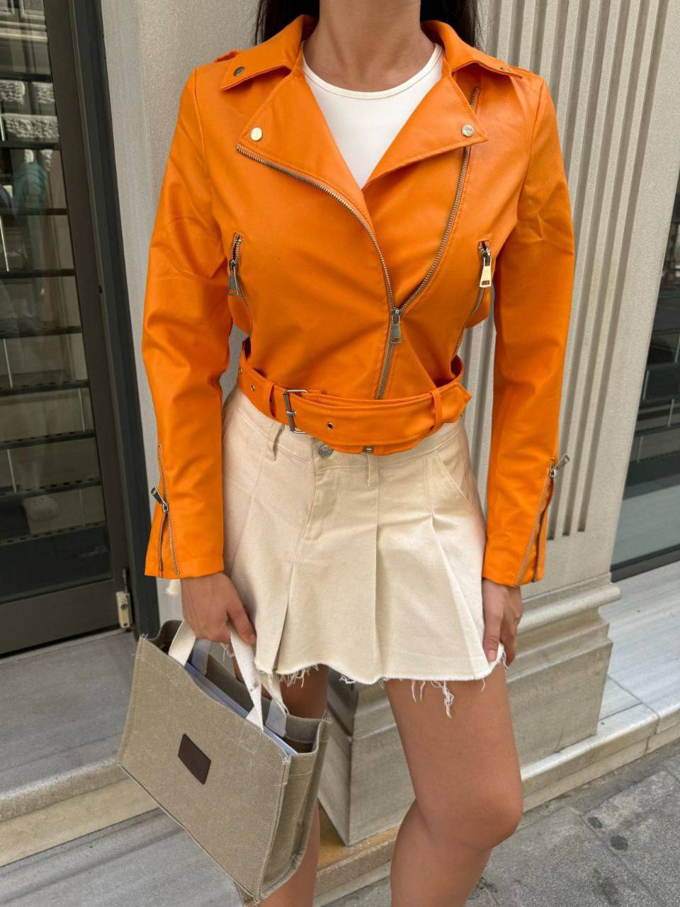 Wayne women classic leather biker jackets