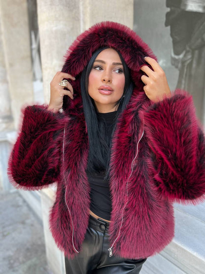 Zari women genuine wool coat