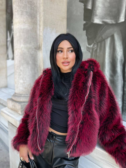 Zari women genuine wool coat