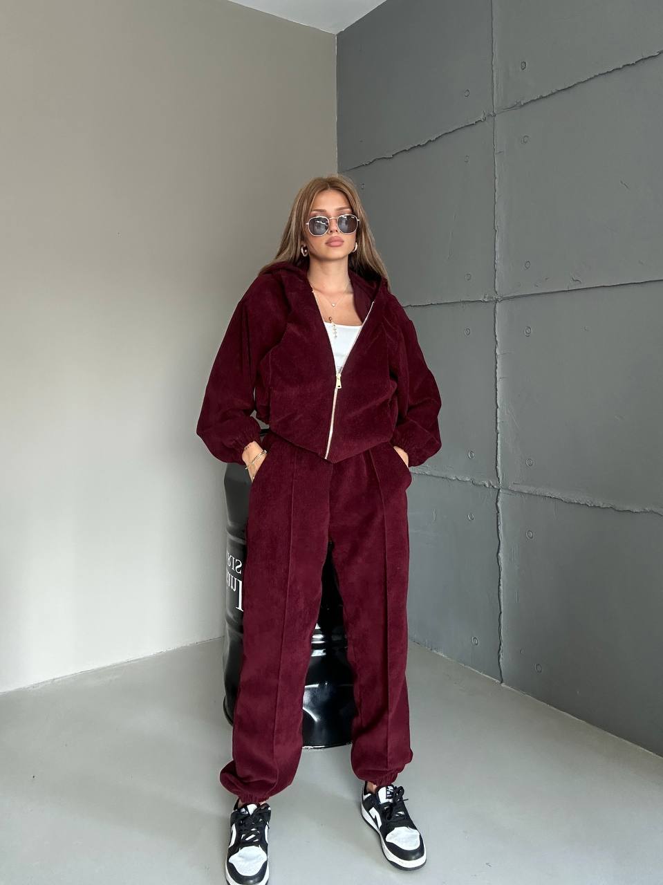 Leila two piece velvet women set