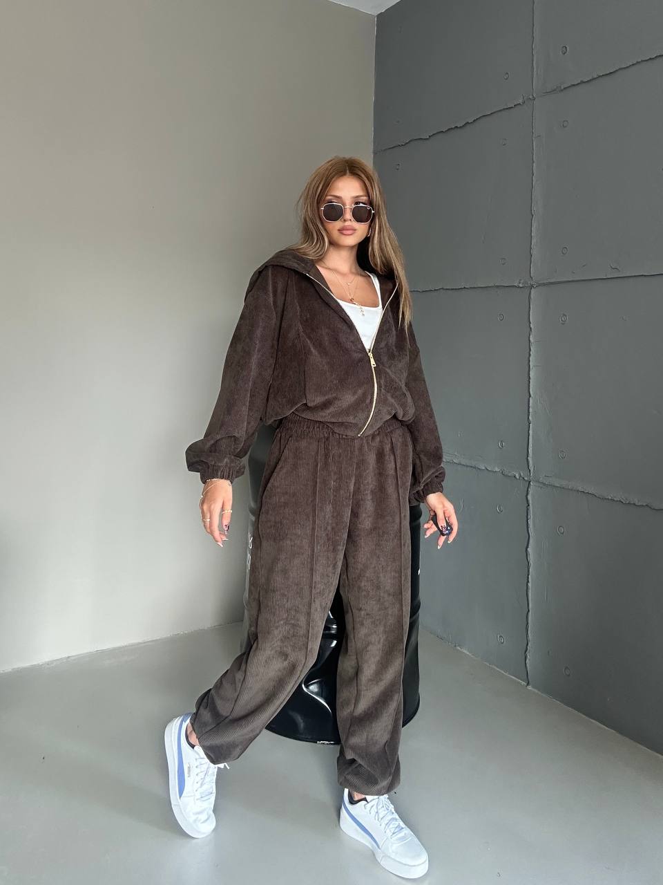 Leila two piece velvet women set