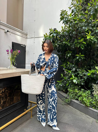 Roland two piece floral women summer wear