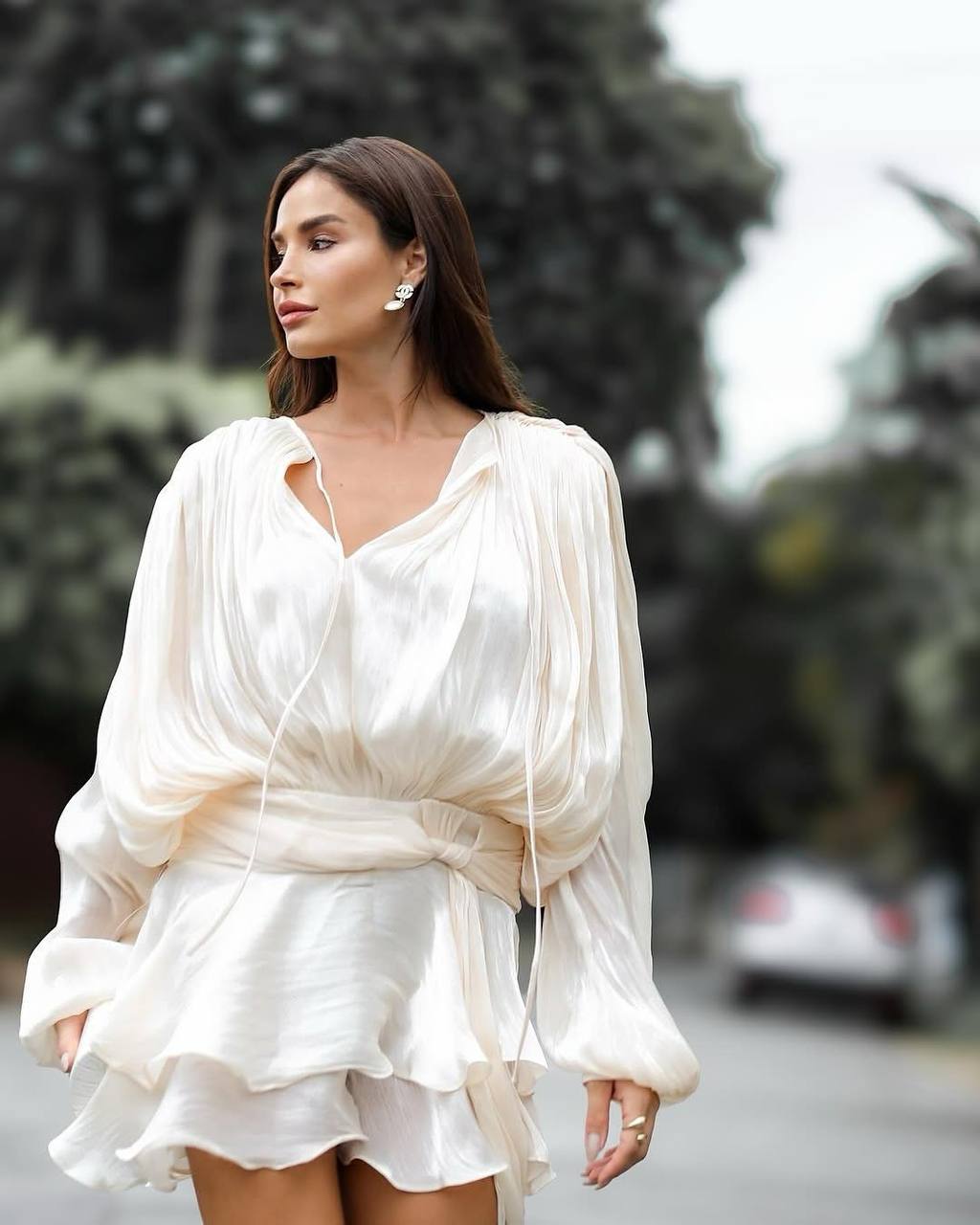 VANESYA FABRIC DRESS WİTH SHORT🩲