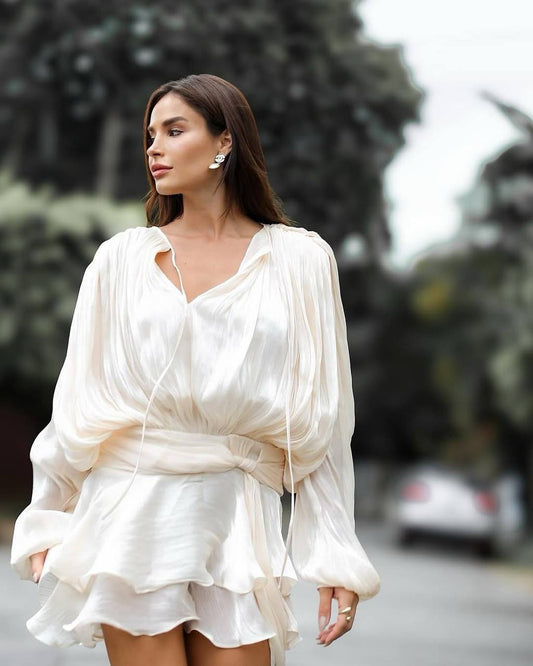 VANESYA FABRIC DRESS WİTH SHORT🩲