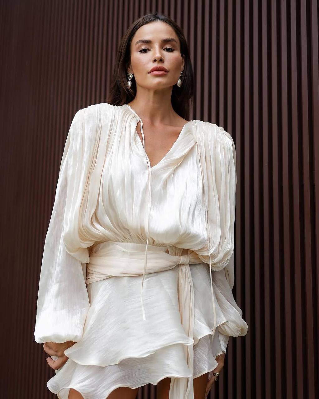 VANESYA FABRIC DRESS WİTH SHORT🩲