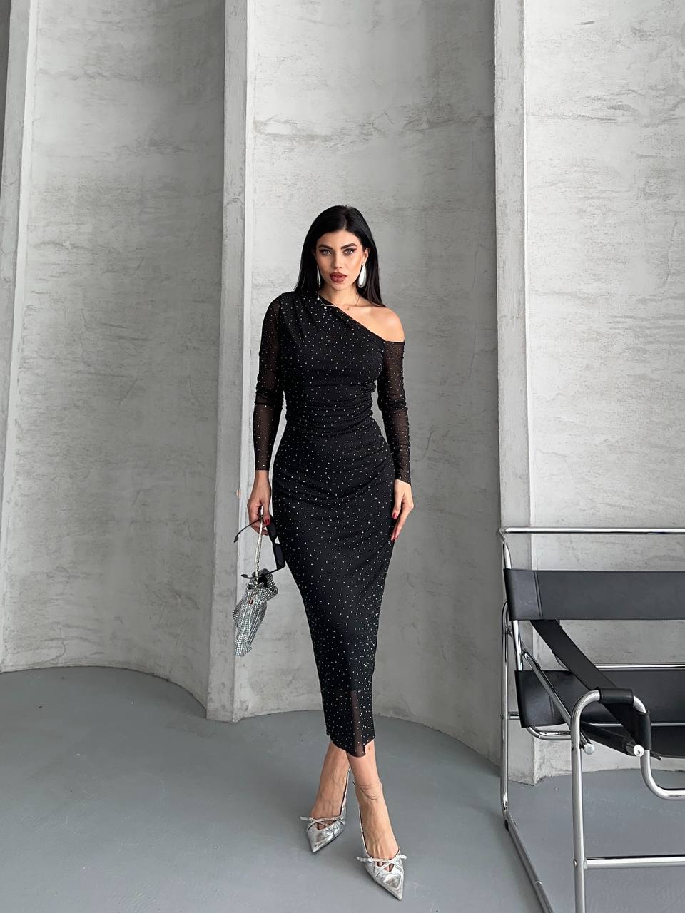 Madonna spotted long women dress