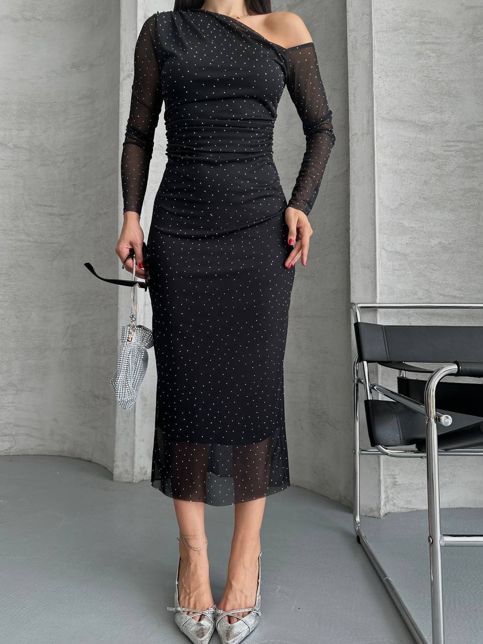 Madonna spotted long women dress