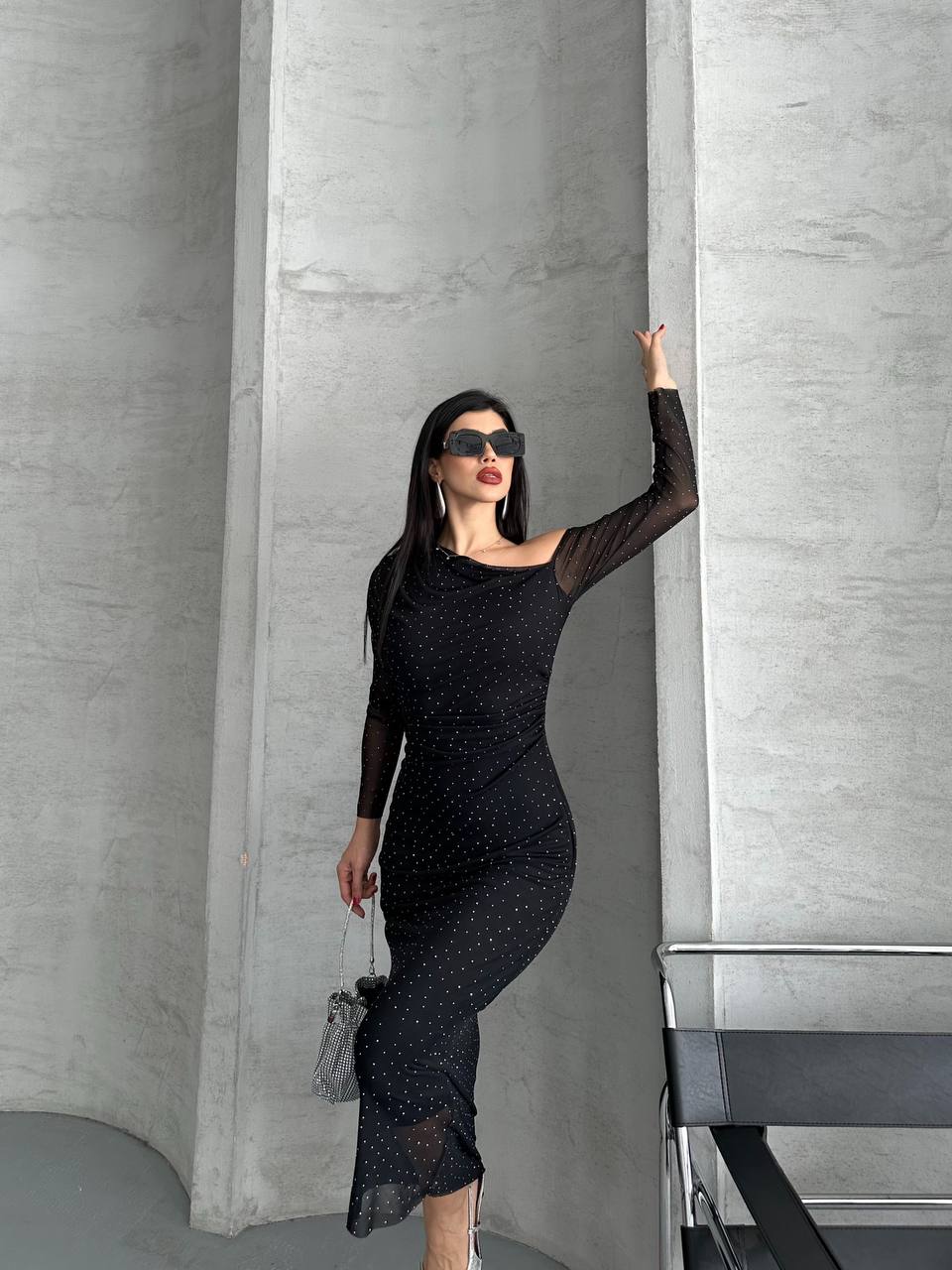 Madonna spotted long women dress