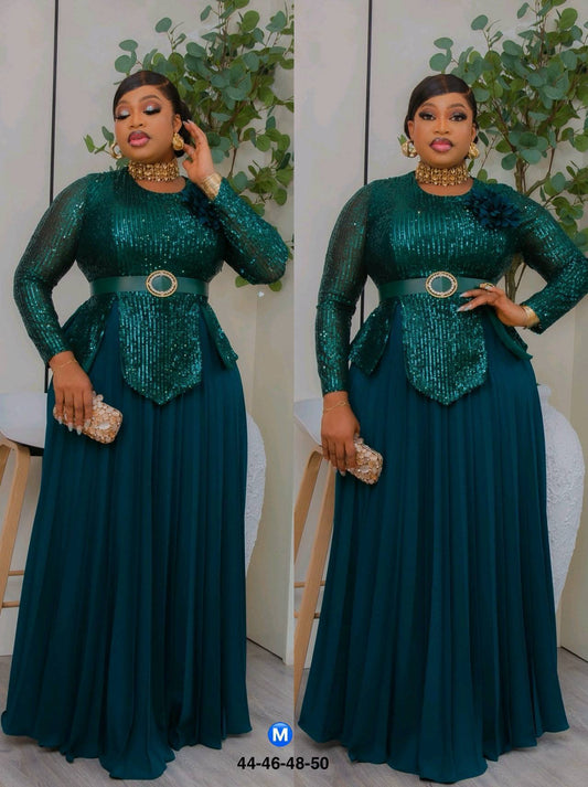 Breaker Belt Floor Length Dresses
