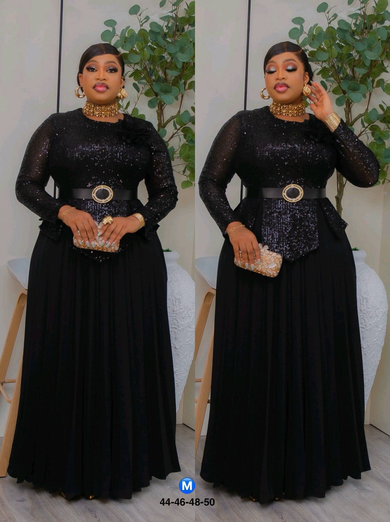 Breaker Belt Floor Length Dresses