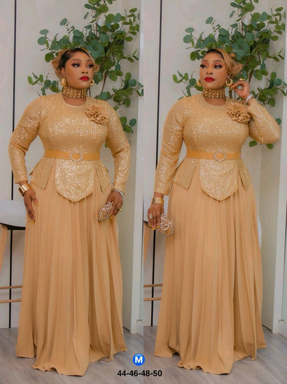 Breaker Belt Floor Length Dresses